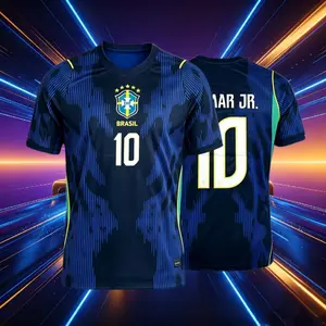 2026 Brazil National Home And Away 10# Neymar 7# 11# Short And Long Sleeve Soccer Jersey Fans Version Breathable