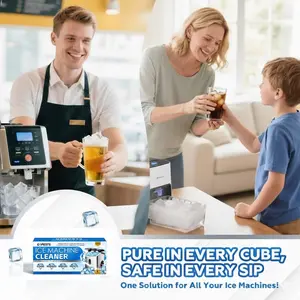 Ice Maker Cleaning Tablets, Home Convenient Gentle Cleansing Deodorizing Daily Care Ice Maker Cleaner, Effective Stain Removal