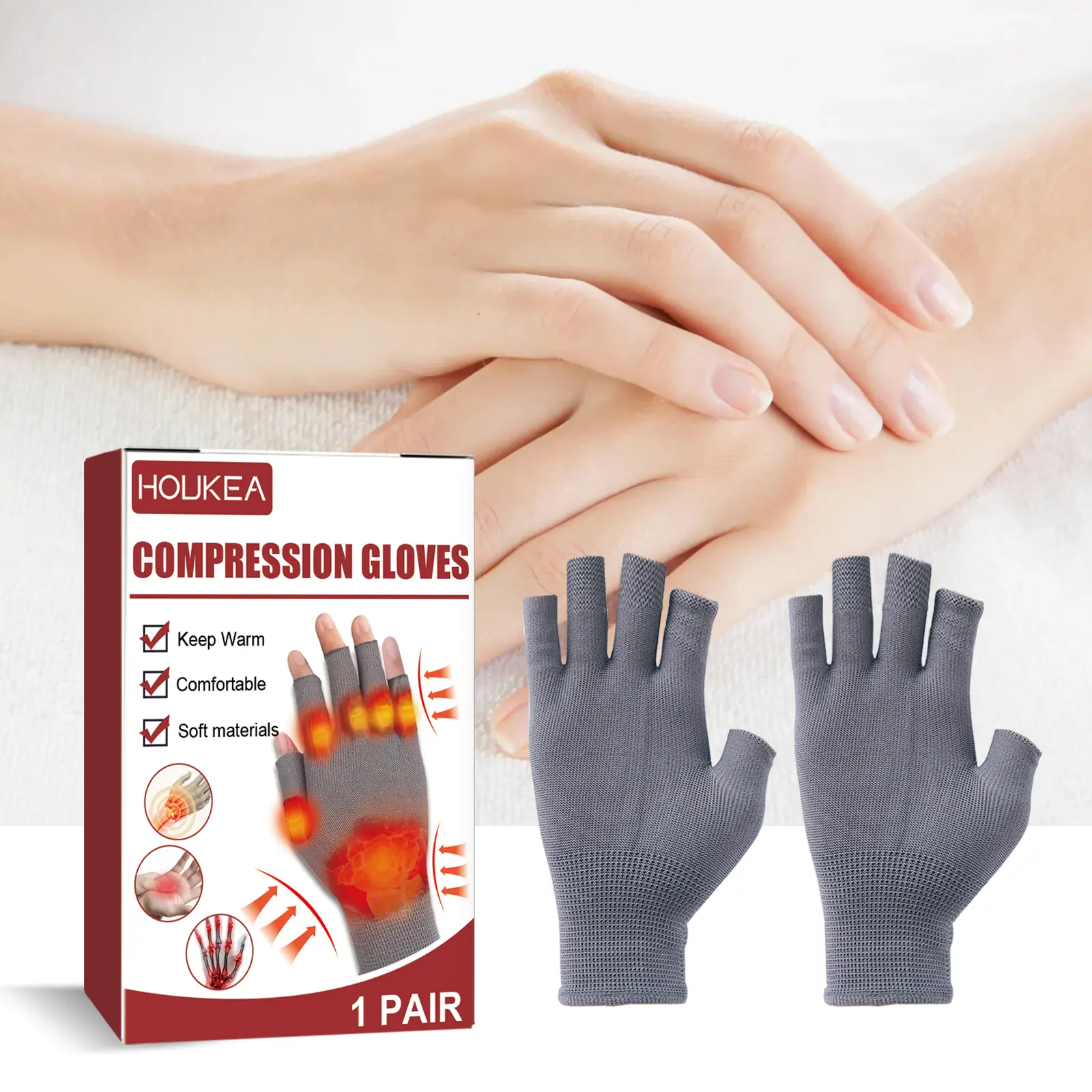 Joint Compression Gloves Relieve Hand Wrist Thumb Stiffness Joint Pain Swelling Wrist Support Gloves