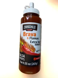 Zaaschila Brava & Flamas Extra Hot Sauce – 9.35 oz (265g) Mexican Chili Sauce