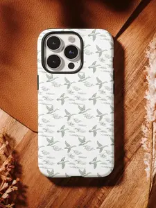 Mallard Duck iPhone Case Duck Hunter Birthday Gift Hunting Phone Case Green Toile Waterproof Impact Resistant iPhone X 11 12 13 14 15 16
