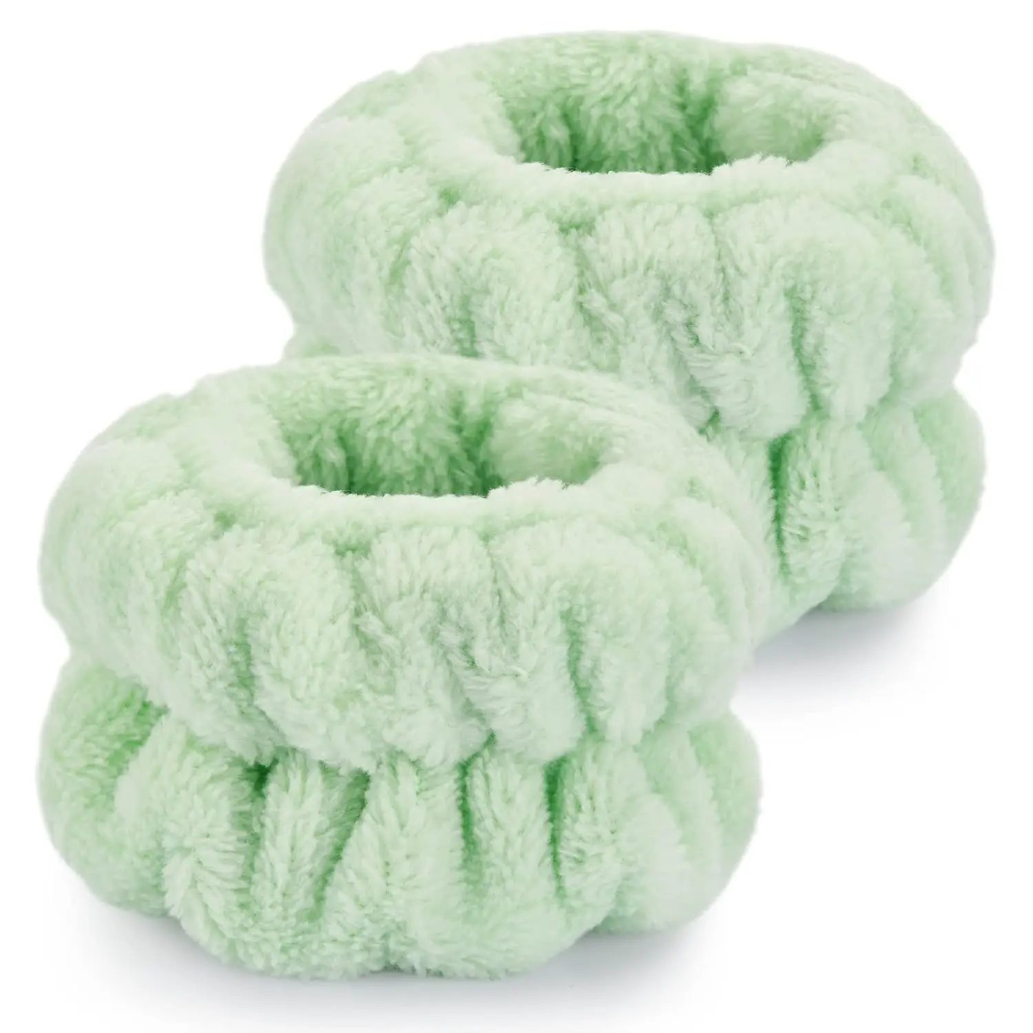 2 count Wrist Bands for Washing -, Microfiber Wrist Towels for Washing ,  Wristbands for Washing ,  Wash Wristbands, Arm Bands for Washing  for Woman and ChildrenGreen