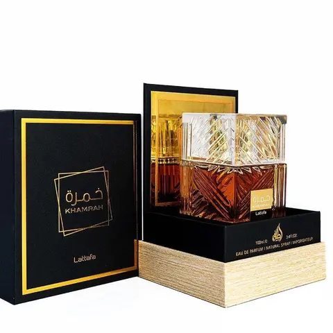 Lattafa Perfumes Khamrah for Unisex Eau de Parfum Spray, 3.4 Ounce