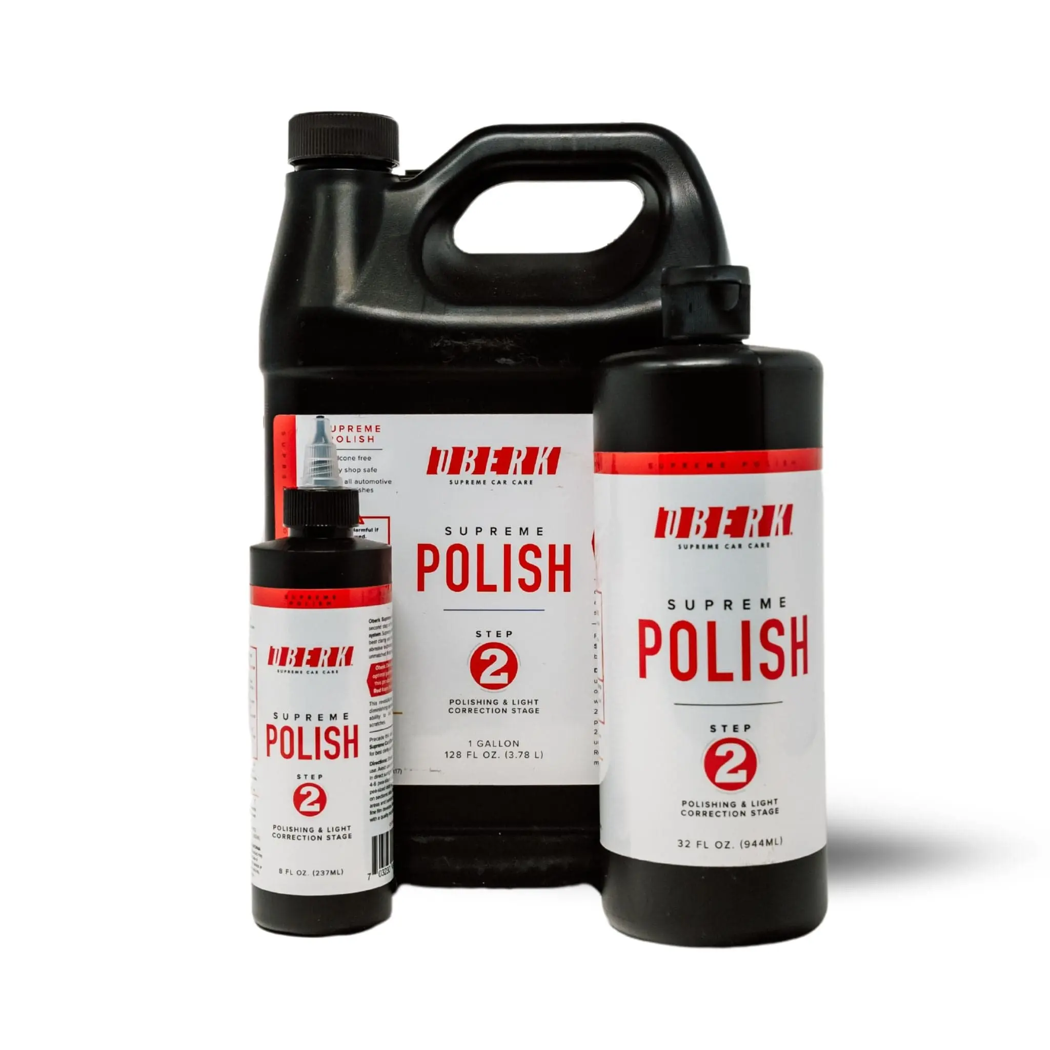 Oberk Supreme Polish - Finishing Polish for all paint and Gel Coat Finishes - Body Shop Safe - Step 2 of Oberk 2 Step Polish system