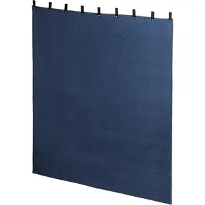 Studio Sound Blanket, 96x80 Large Soundproof Blanket with Grommets, Heavy Duty Sound Dampening Noise Reducing Divider for Workshop, Basement, Laundry, Acoustic (Black)