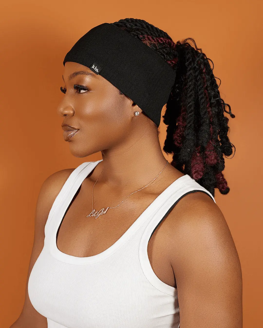 Black Satin Lined Headband Set of 3
