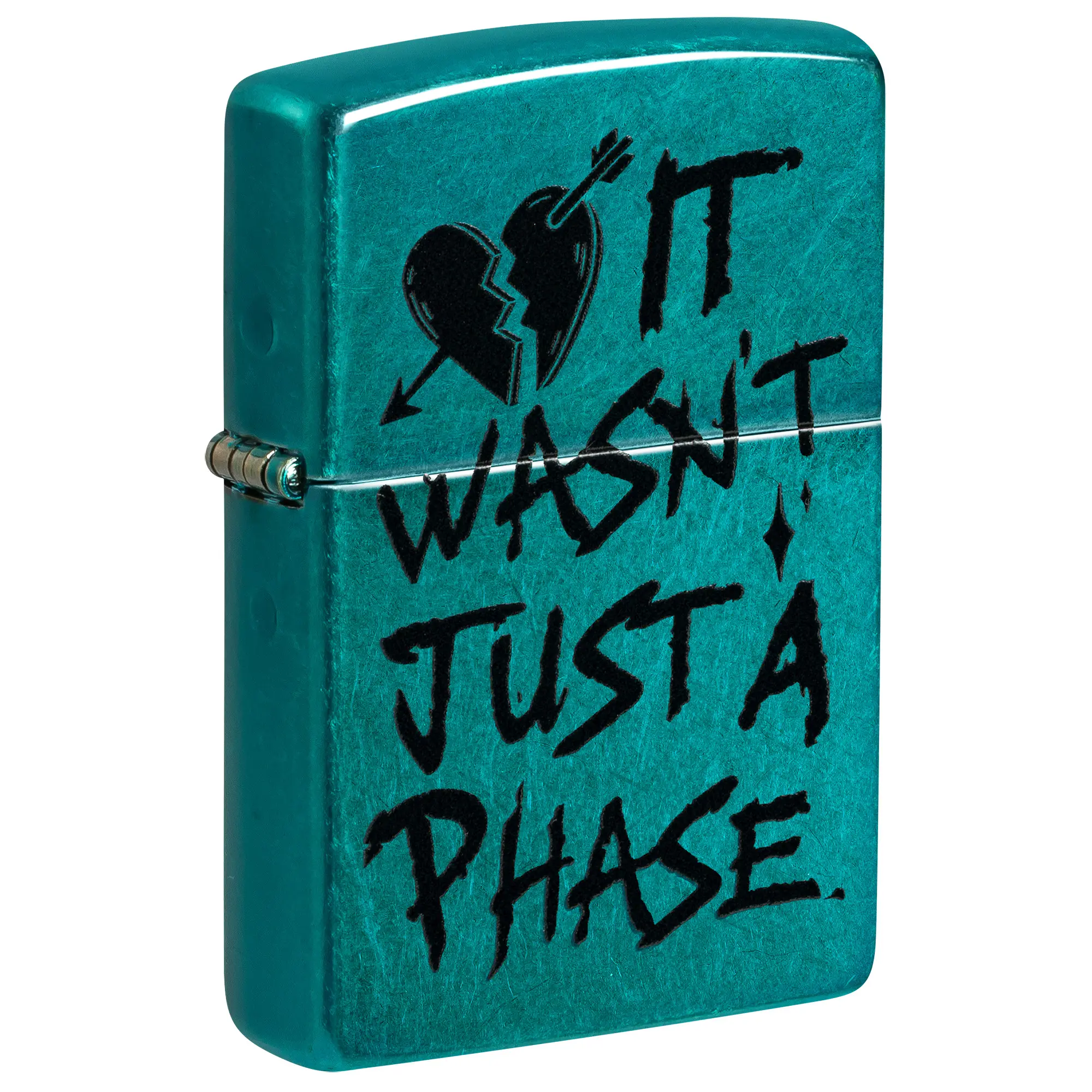 Zippo Not Just a Phase Design Pocket Lighter - Made in USA