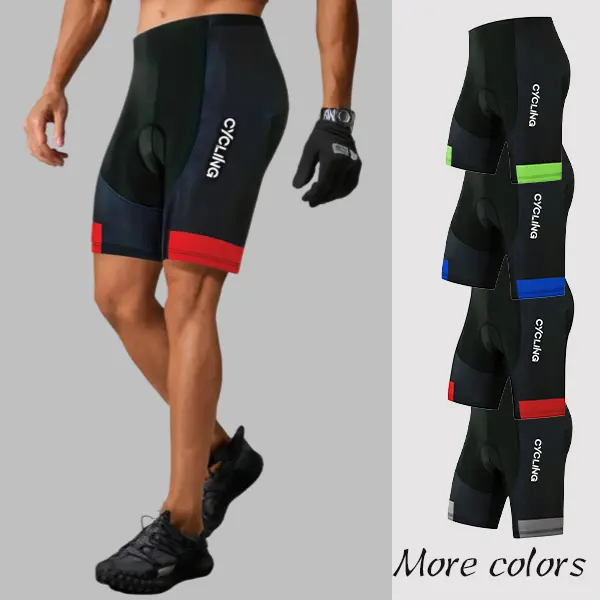 Men’s Silicone-Lined Cycling Shorts (Trendy Prints, Quick-Dry Breathable, Stretch Fit, UPF 50+ Sun Protection, Cycling) Bikershorts Workout Sportswear