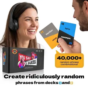 New Lip Reading Party Game - You SAY I Guess: The Headphone Challenge Card Game for Adults, Popular on Platforms with 40,000 Funny Phrase Combos, Game Party Cards, Perfect for 18+ Years Old (2+ Players)