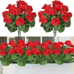 10-Piece Artificial Hawthorn Flowers Set, Silk Lavender Plants, Artificial Flowers For Outside, UV Resistant Outdoor Garden Decor, Indoor Balcony Vase Centerpiece, Valentine's Gift