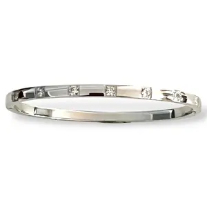 Luxe Beam Bangle-Silver LM