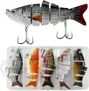 Bionic - Señuelos de natación para pesca de agua dulce y salada, atrae a peces lubina, trucha lubina, equipo de alta tasa de captura para principiantes a profesionales