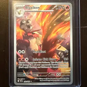 Pokemon Card STAGEC Blaziken Evolves from Combusken hp170