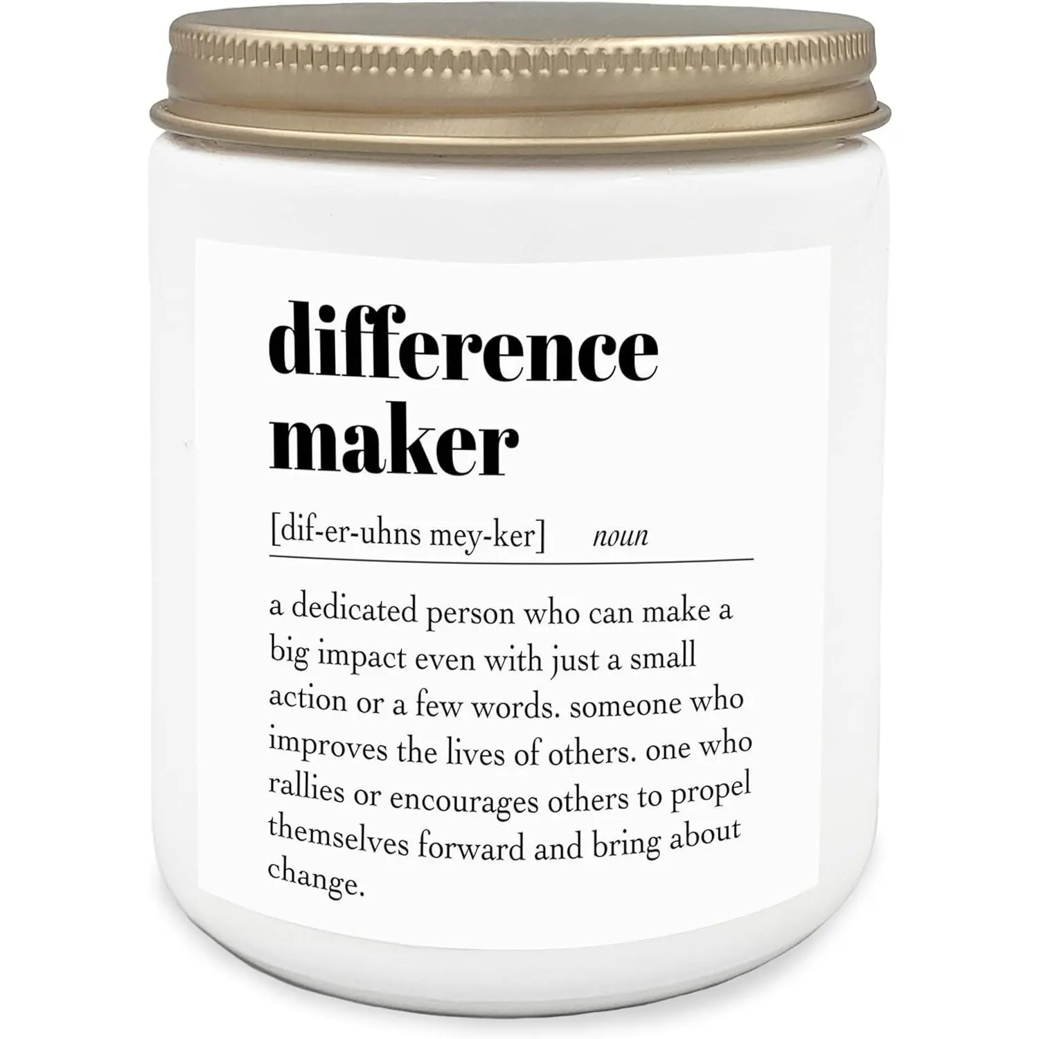 Difference Maker Candle - Boss Day Gifts, Funny & Appreciation Gifts for Mentor, Coach, Boss, Manager - Scented Jar Candles 8oz