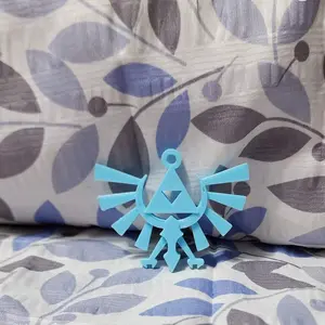 Zelda Hyrule Tri-force Keychain Plastic