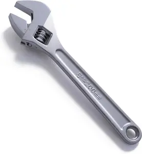 8 Inch Adjustable Wrench – Heavy Duty Titanium Steel Adjustable Spanner for Home & Automotive Repair