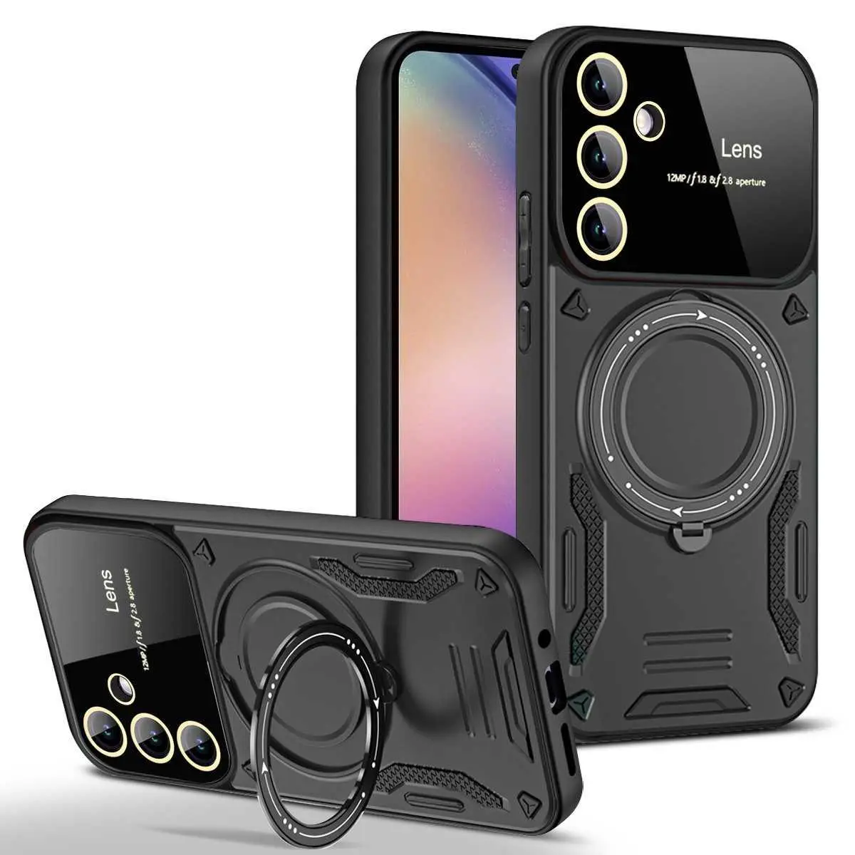 For Samsung A57 U-Shield Magnetic Phone Case For A37 Stand For A17 Full Coverage For A07 Shockproof For A56 Protective Case For A36 HNAG82Dccdv