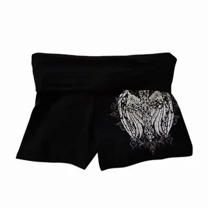 Angel wings foldover mini shorts Angel wings foldover mini shorts