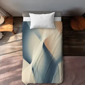 MWW C1DCTXLWQ5F5BK Heavenly Threads Beige Twin Size Extra Long Duvet Cover - Cozy Home Decor Bliss