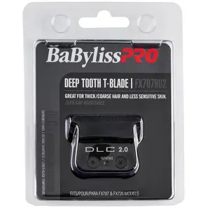 BaBylissPRO Black Deep Tooth Replacement T-Blade FX707BD2 – Precision Cutting for T-Blade Trimmers