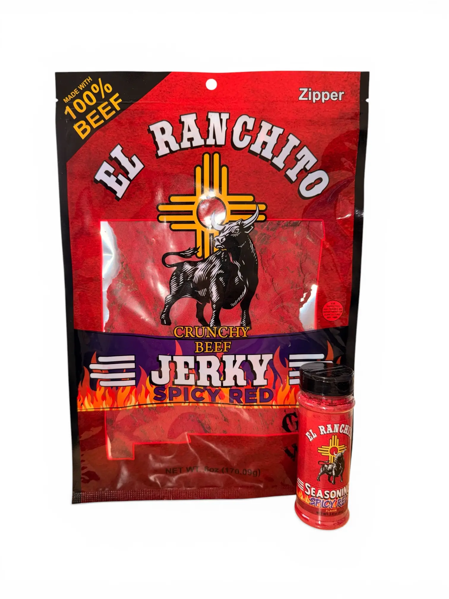 Big Spicy Red Bundle (6oz Jerky + Seasoning) Big Spicy Red Bundle (6oz Jerky + Seasoning)