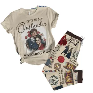 Outlander Tv Series Pajamas Set, Tv Series Short Sleeve Pajamas Sets, Mother's Day Gift For All People, Gift For Everyone