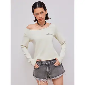 Cider [2 colors, size 2-10] Terry Asymmetrical Neckline World Wide Sweatshirt