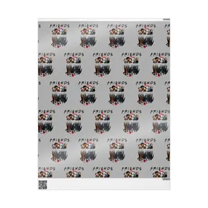 Horror Friends wrapping paper, Scary wrapping paper, October wrapping paper