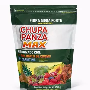Mega Forte Fiber Powder | Digestive Support Supplement with Chromium & L-Carnitine | 500g Resealable Pouch