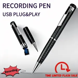 YiNet Smart Digital Pen, Refillable, Metal Body, Portable Compact Technology Gadget, Voice Activated Smartphone Recorder, Noise Reduction for Convenient Voice Audio Recording, USB High-Precision Interview Recording Device festival gift