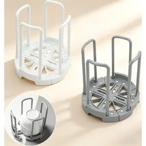[HUOMAQFAN] Zoyiancy 2Pcs Adjustable Dish Drying Rack, Kitchen Countertop Plate Bowl Organizer, Cabinet Shelf Storage Holder