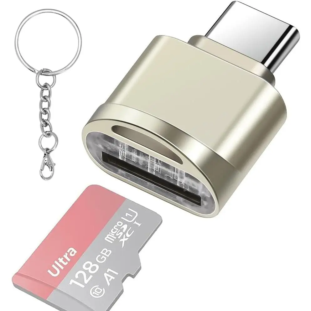 Type C  SD/TF Card Reader with ,USB C to  SD SDHC SDXC OTG Memory Reader, Type C Card Reader Adapter Compatible for  Windows Lixus  Galaxy -