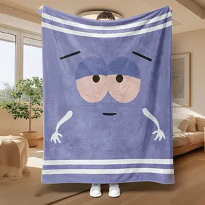 Cartoon Character Flannel Blanket, Soft Extra Large Size, All Seasons, Suitable for Sofa Bed Office Nap Camping Outdoor Travel, Throw Blanket