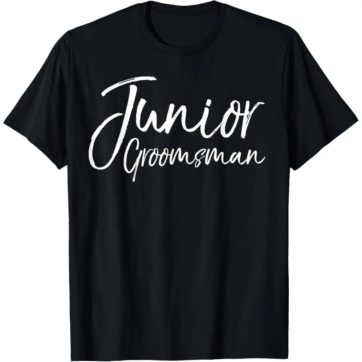 Wedding Bridal Party Gift for Groomsmen Junior Groomsman T-Shirt Pure Cotton Graphic Tees Menswear Top: Gifts for Men & Women