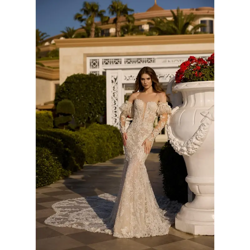siri bridesmaid dresses Cicinia Plus Size Emulation Silk Bridesmaid Dresses with Sleeves, Dusty_Sage main image 1