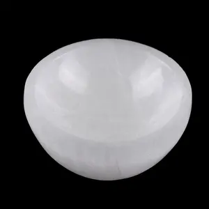Selenite Bowl for Charging Crystals 2.25" Mini Bowl Ideal for Cleansing & Healing Stones - Protection Crystals - Mined & Crafted in Morocco Spiritual Gift & Decor