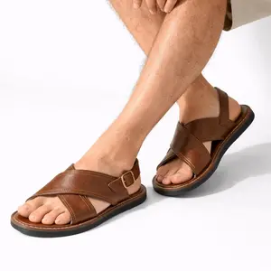 Men's Huarache De Hombre CRUZADO Acoginado w/Buckle -Mexican Sandals