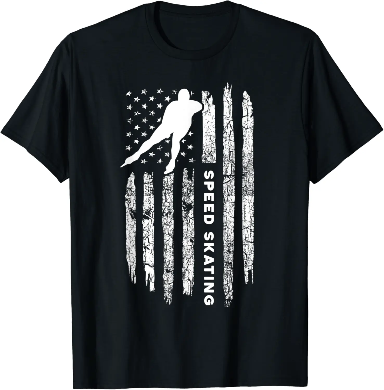 American Flag Speed Skating Clothing - Vintage Speed Skating T-Shirt - Keylamartine Shop 41B09BC4SC5L