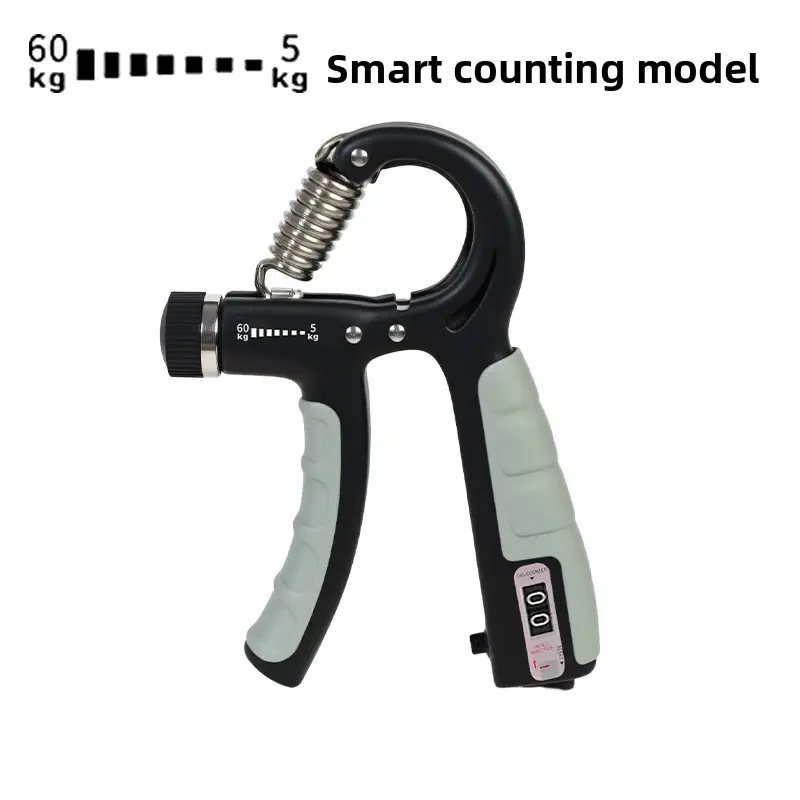 Black and gray 60kg coated dumbbell - Counted