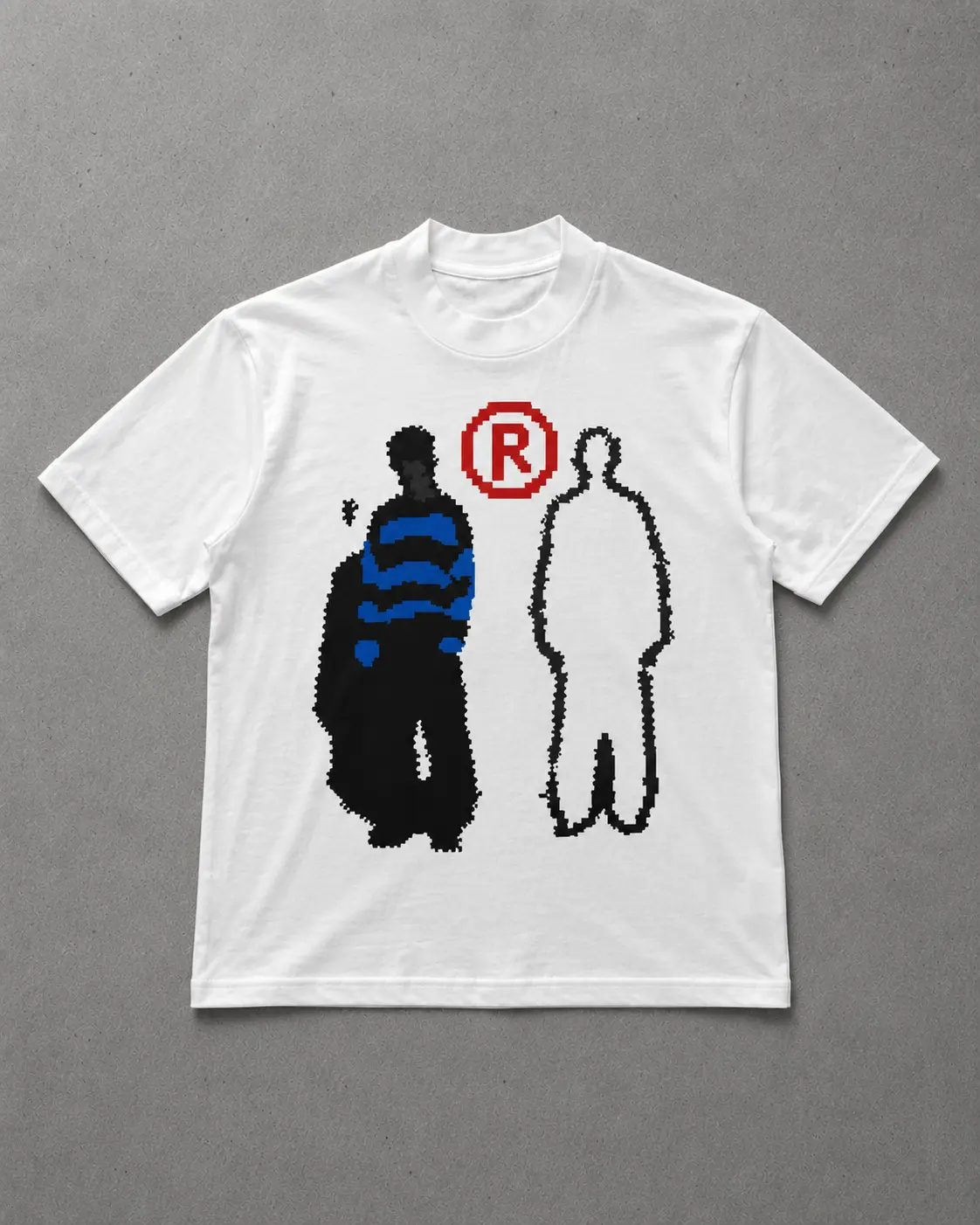 pixel figures tee
