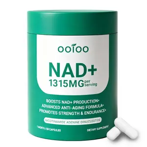 OOiOO NAD+ 1315mg per Serving Advanced Anti-Aging Formula with Liposomal NAD+ & Antioxidants for Cellular Renewal & Brain Health Support