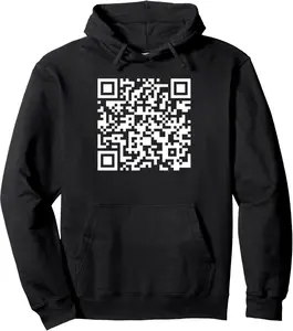 QR Scan Code Joke Sarcasm Funny Pullover Hoodie