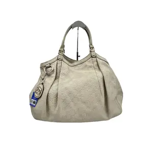 Pre-owned GUCCI h9 white Monogram underarm handbag tote bag hz62463