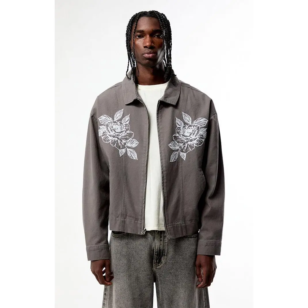 Pacsun Men's Roses Gas Jacket Pacsun Men's Roses Gas Jacket