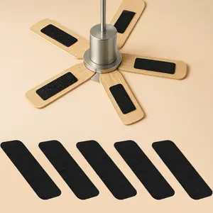 5-Pack Universal Ceiling Fan Air Purifier Filters: Traps Dust, Dander & Odors, Improves Indoor Air Quality for Homes with Pets