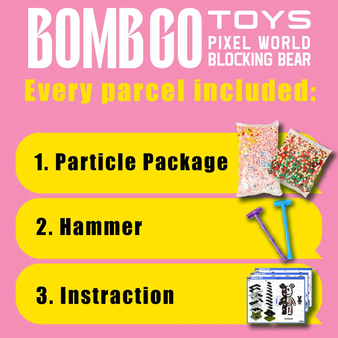 【BOMBGO Animation】Strress Relief, DIY accessories Toys,Birthday Gift,Christmas Gift,Educational Building Blocks,Trend Decoration,Cool Gifts,Brick,Family Bonding BlackFriday Christmas 【BOMBGO Animation】Strress Relief, DIY accessories Toys,Birthday Gift,Christmas Gift,Educational Building Blocks,Trend Decoration,Cool Gifts,Brick,Family Bonding BlackFriday Christmas