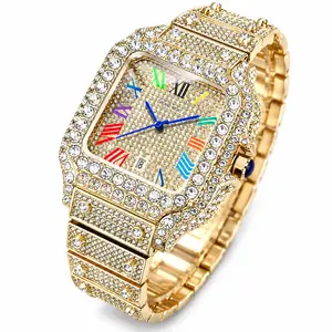 Luxury Iced Out Watch | Full Rhinestone Hip Hop Watch for Men Women