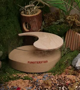 Hamster Bathroom – Transparent Round Acrylic Sand Bath for Syrian & Dwarf Hamsters, Sturdy & Easy-to-Clean Habitat Accessory