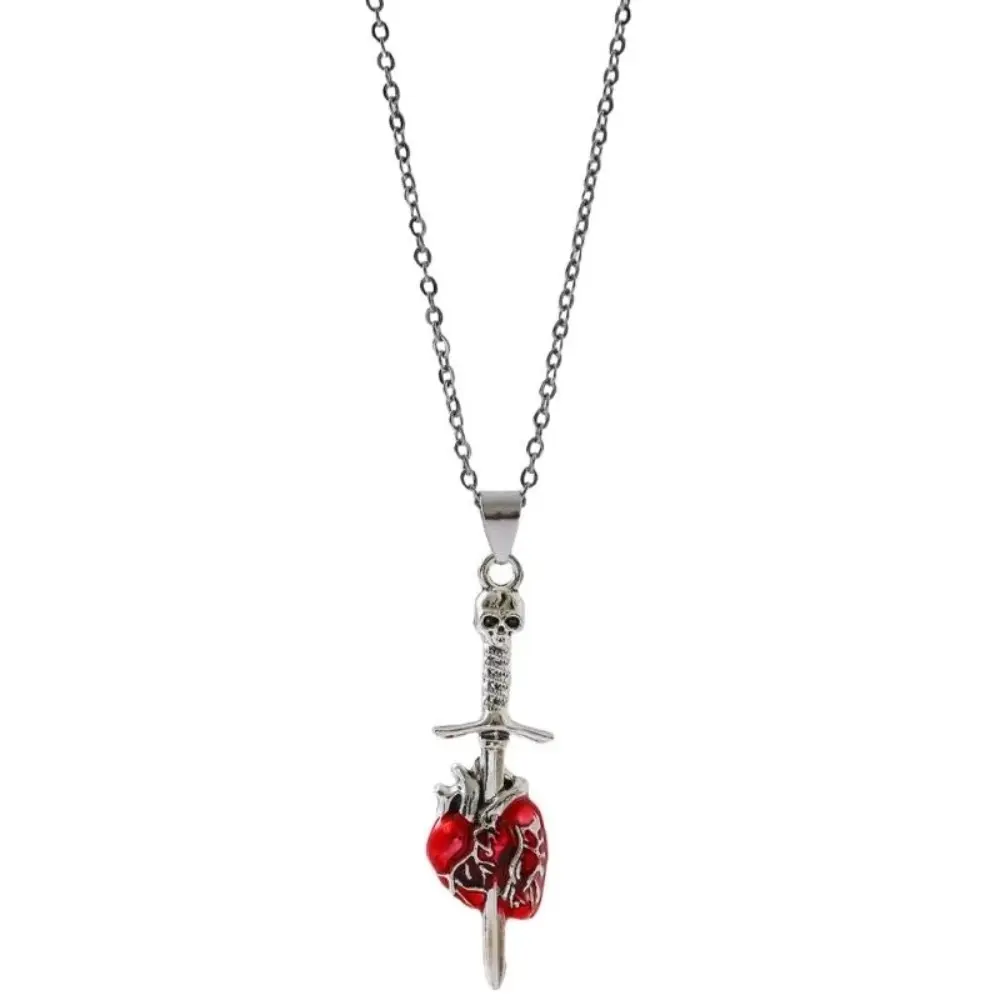Dagger Heart Pendant Necklace
