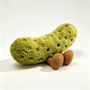 Cute Pickle Stuffed Animal, Soft Cotton Plush with Lovely Expression, Huggable Design, Universal Gift for All ages